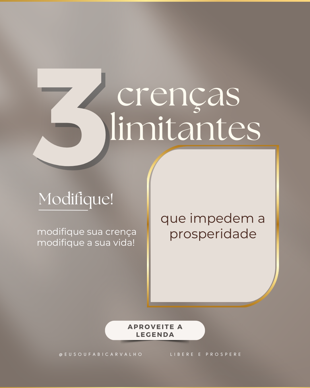 3 crenças limitantes que impedem a prosperidade
